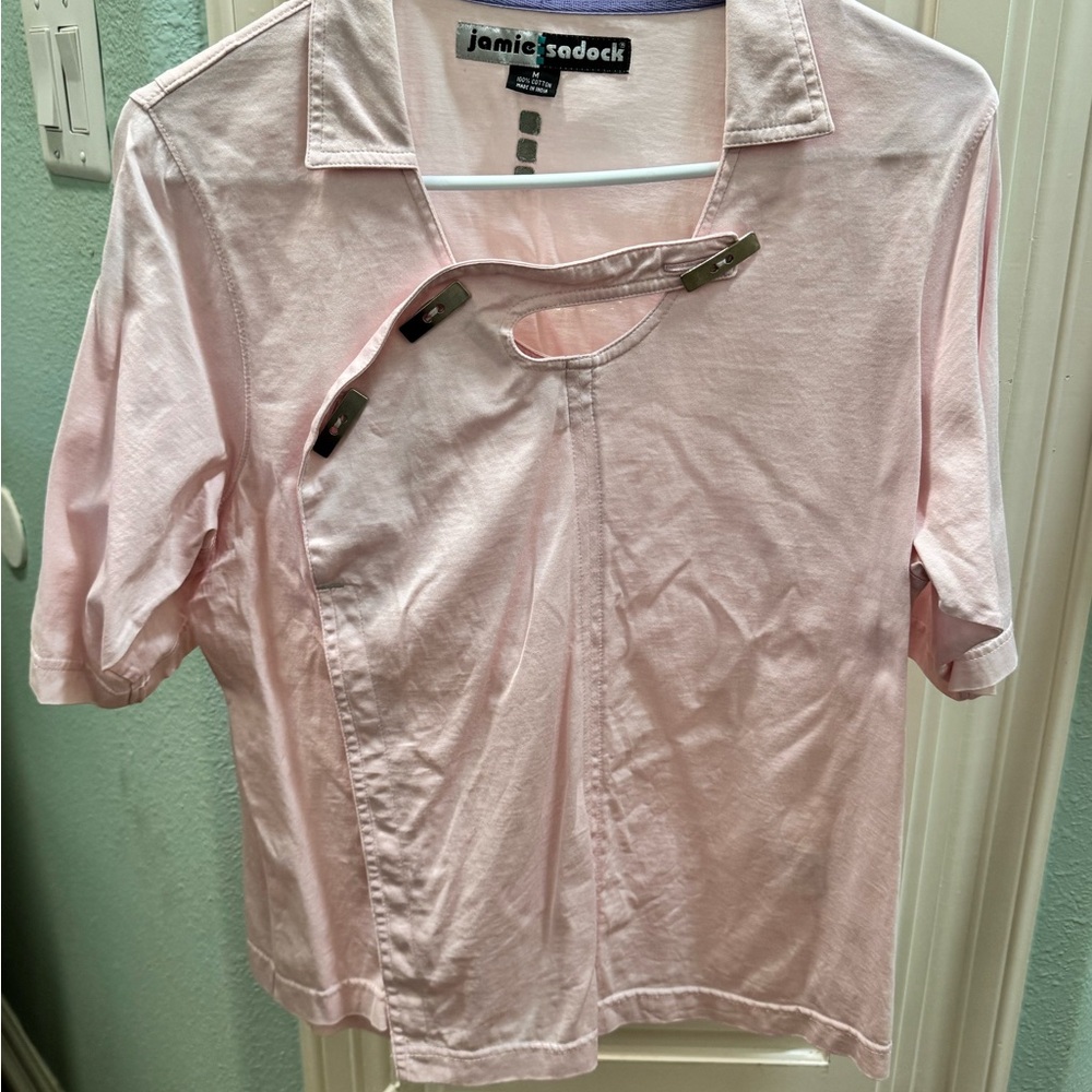 Women’s pink golf shirt size medium Jamie sadock pink